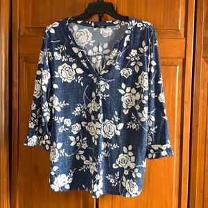 Papermoon Like New XL Denim blue chambray top